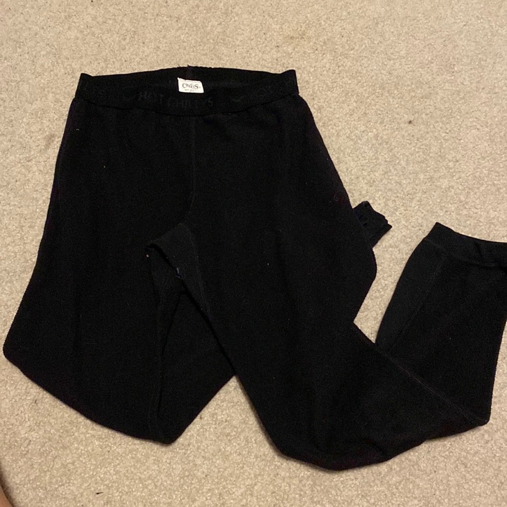 hot chillys base layer for skiing - youth large